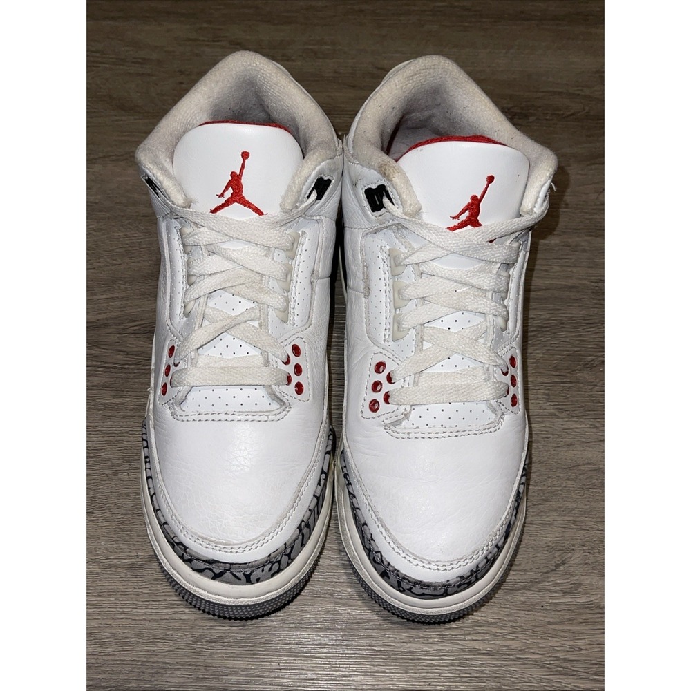 Size 5 (GS) - Jordan 3 Retro Mid White Cement Reimagined DM0967-100 - Picture 4 of 8
